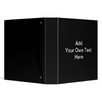 Black and White design, custom text. Vinyl Binder