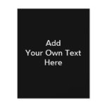 Black and White design, custom text. Custom Flyer