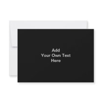 Black and White design, custom text. Announcements
