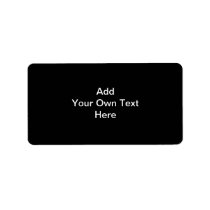 Black and White design, custom text. Custom Address Labels