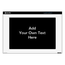Black and White Design, Custom Text. Laptop Decal