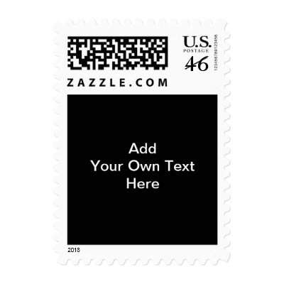 Black and White design, custom text. Stamp