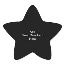 Black and White design, custom text. Stickers