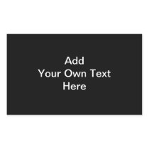 Black and White design, custom text. Rectangular Stickers