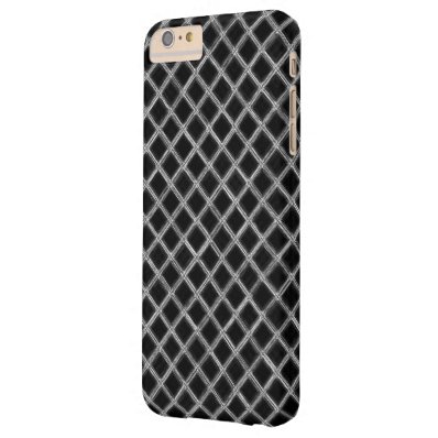 Black and White Diamond Pattern Barely There iPhone 6 Plus Case