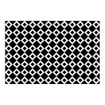 Black and White Diamond Pattern posters