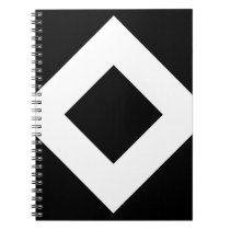 Black and White Diamond Pattern notebooks