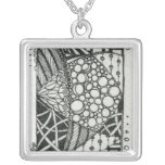 Black and White Doodle ACEO Art Jewelry