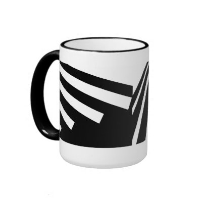 Black and White Dragonfly Mug by Designers_Cups