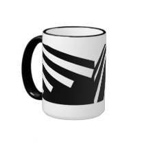 Black and White Dragonfly mugs by Designers_Cups Black and White Dragonfly mugs