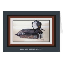 Black and white, duck card