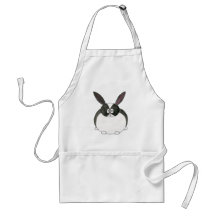 Black and White Dutch Rabbit. Aprons