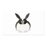 Black and White Dutch Rabbit. Business Card