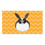 Black and White Dutch Rabbit. Business Card Template