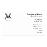 Black and White Dutch Rabbit. Business Card