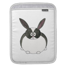 Black and White Dutch Rabbit. Sleeve For iPads