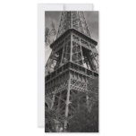 Black and White Eiffel Tower Rack Card