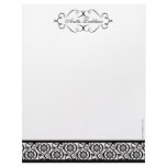 Black and White Elegant Letterhead