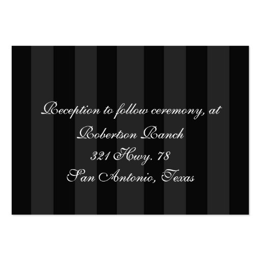 Black and White Enclosure Card Business Card (front side)