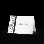 Black and White Engagement Announcement