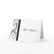 Black and White Engagement Announcement cards by loraseverson Black and White Engagement Announcement cards