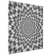 Black and White Eye Bender Canvas Print