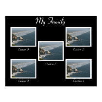 Black and White family poster posters