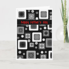 Black and white Father's Day Card - For the dad that loves clean understated design.