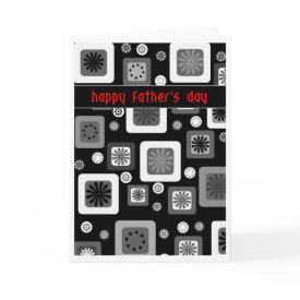 Black and white Father's Day Card - For the dad that loves clean understated design.