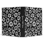 Black and White Floral (1in) binders