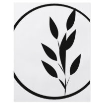 Black and White Floral Design flyers