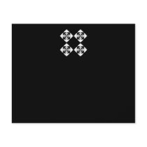 Black and White Floral Design. Full Color Flyer