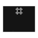 Black and White Floral Design. Full Color Flyer
