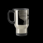 Black and White Floral Travel Mug mugs