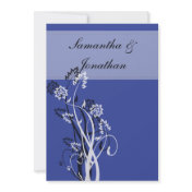 Black and White-Floral-Wedding Invitations