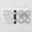 black and white flourish damask pattern