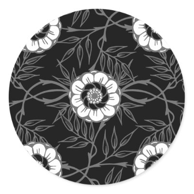 flower patterns black and white. Black and White Flower Pattern