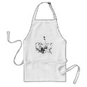 Black And White Flowers aprons by NixxysPicks Black And White Flowers aprons