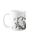 Black And White Flowers mugs by NixxysPicks Black And White Flowers mugs