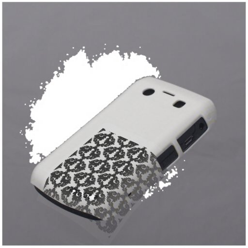 black and white funky damask pattern blackberry bold cover