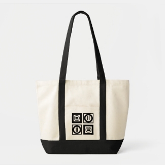 Black and White Geometric Equal Sign Pattern