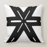Black and White Geometric Pillow.