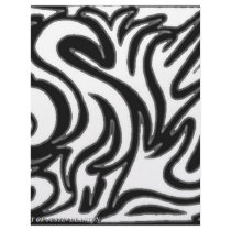black and white ghost tribal letterhead