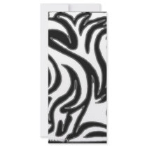black and white ghost tribal rack cards