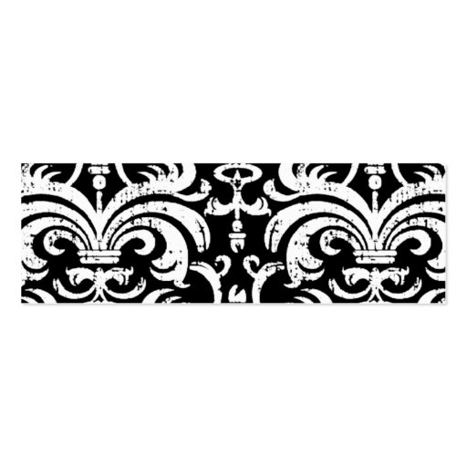 Black and White Gift Registry Insert Cards Business Card (back side)