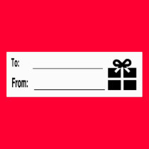 Black And White Gift Tag business cards by Paddydee56 Black And White Gift Tag business cards