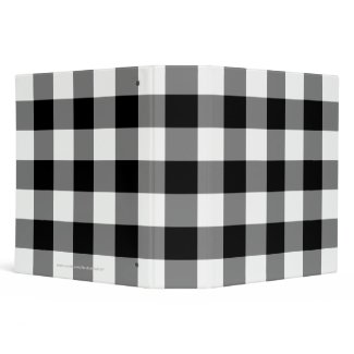 Black and White Gingham Pattern
