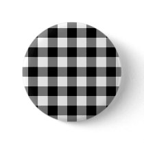 Black and White Gingham Pattern buttons