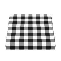 Black and White Gingham Pattern canvas prints