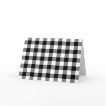 Black and White Gingham Pattern cards